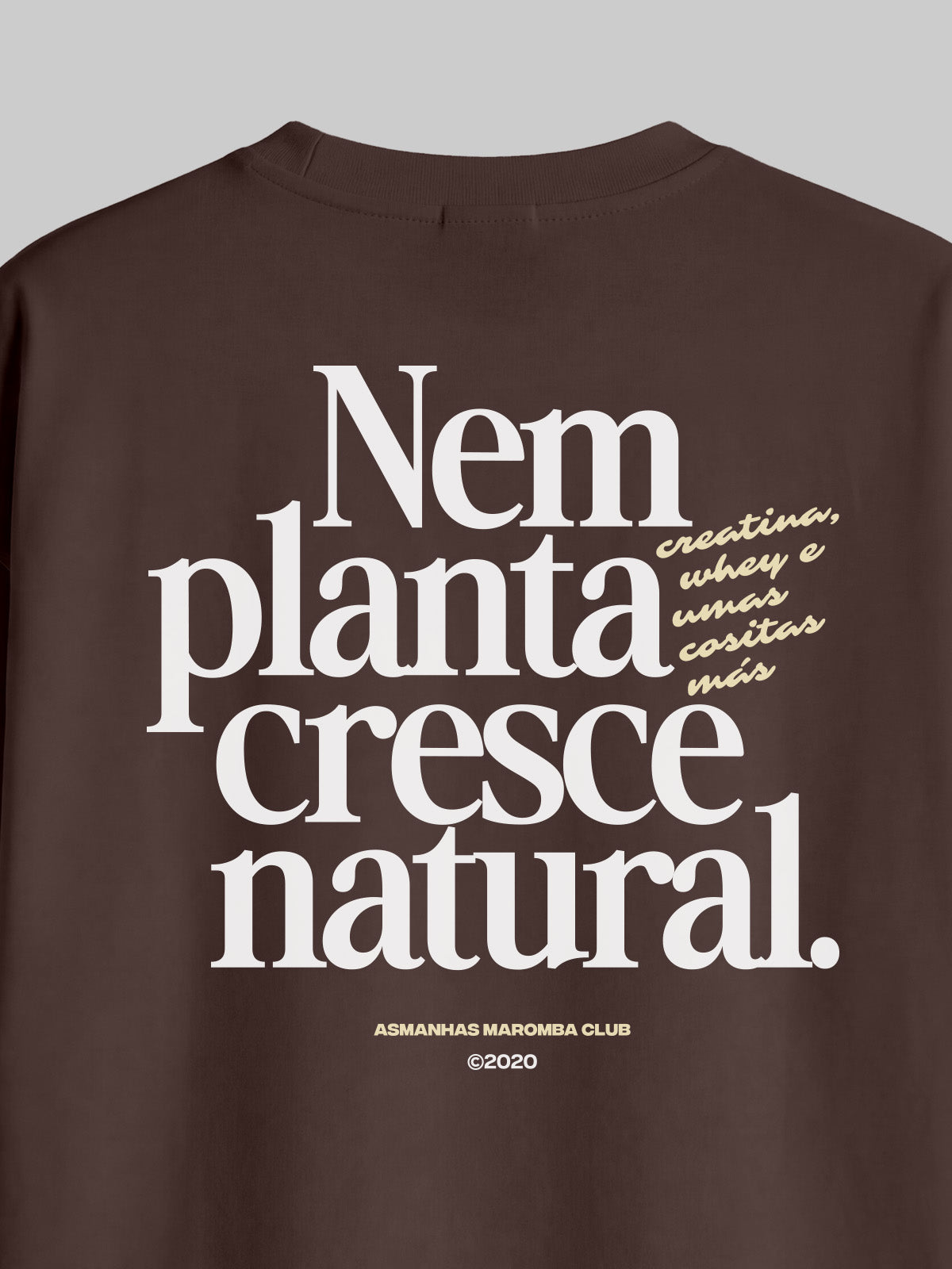 Camiseta Oversized Cresce Natural Asmanhas