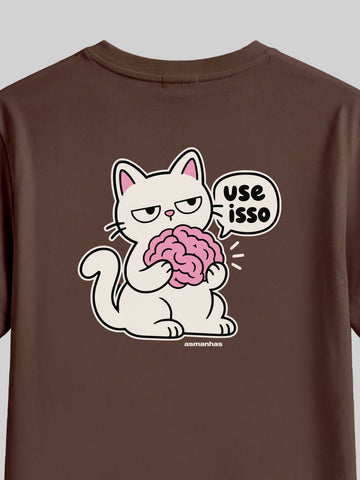 Camiseta Feminina Use O Cérebro Asmanhas