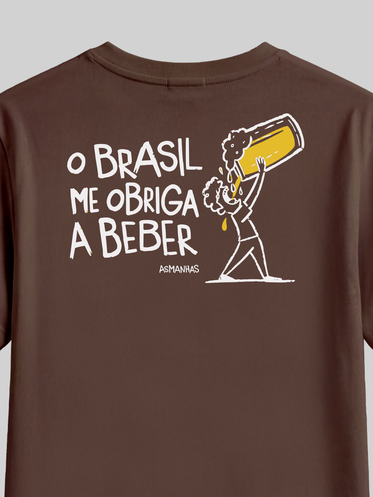 Camiseta Brasil Me Obriga a Beber Asmanhas