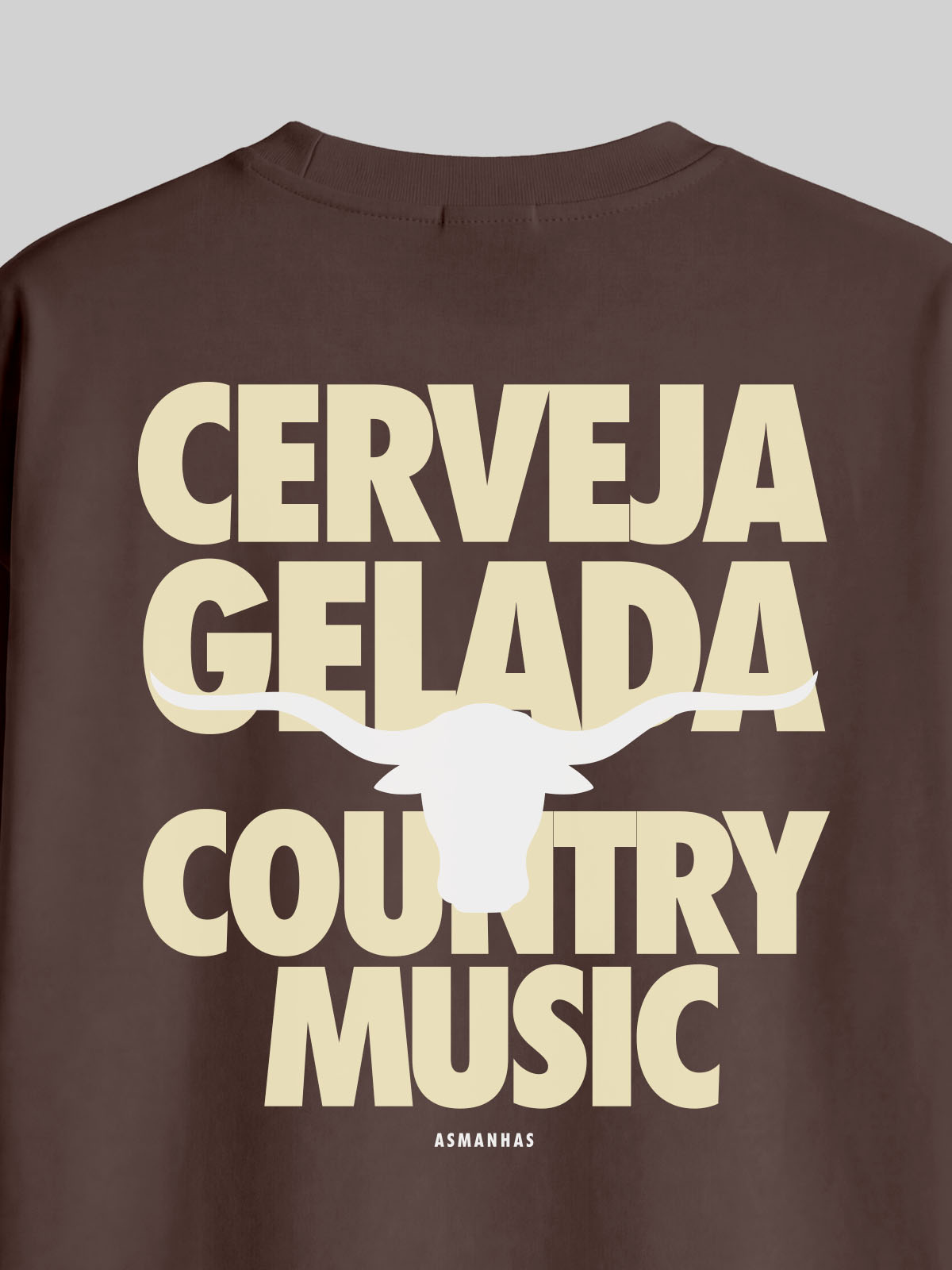 Camiseta Oversized Cerveja Gelada Country Music Country Music Asmanhas
