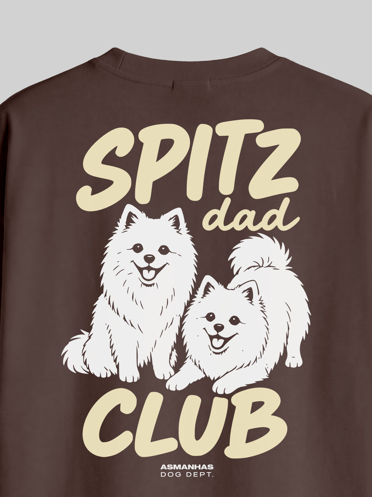 Camiseta Oversized Clube Pai de Spitz Asmanhas