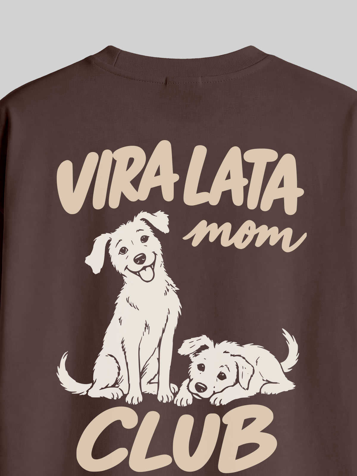 Camiseta Oversized Clube Mãe de Vira Lata Asmanhas