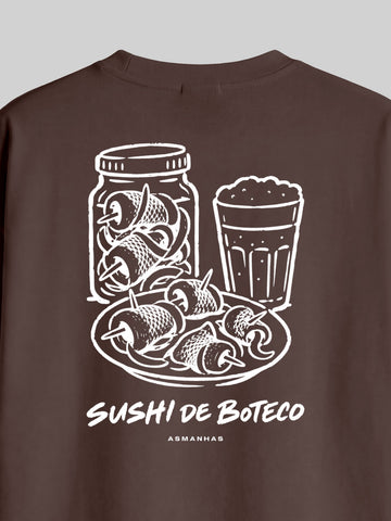 Camiseta Oversized Sushi de Bar Asmanhas