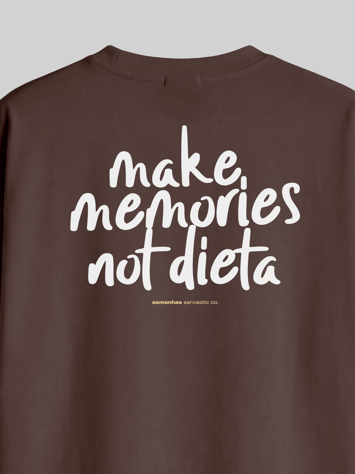 Camiseta Oversized Make Memories Asmanhas