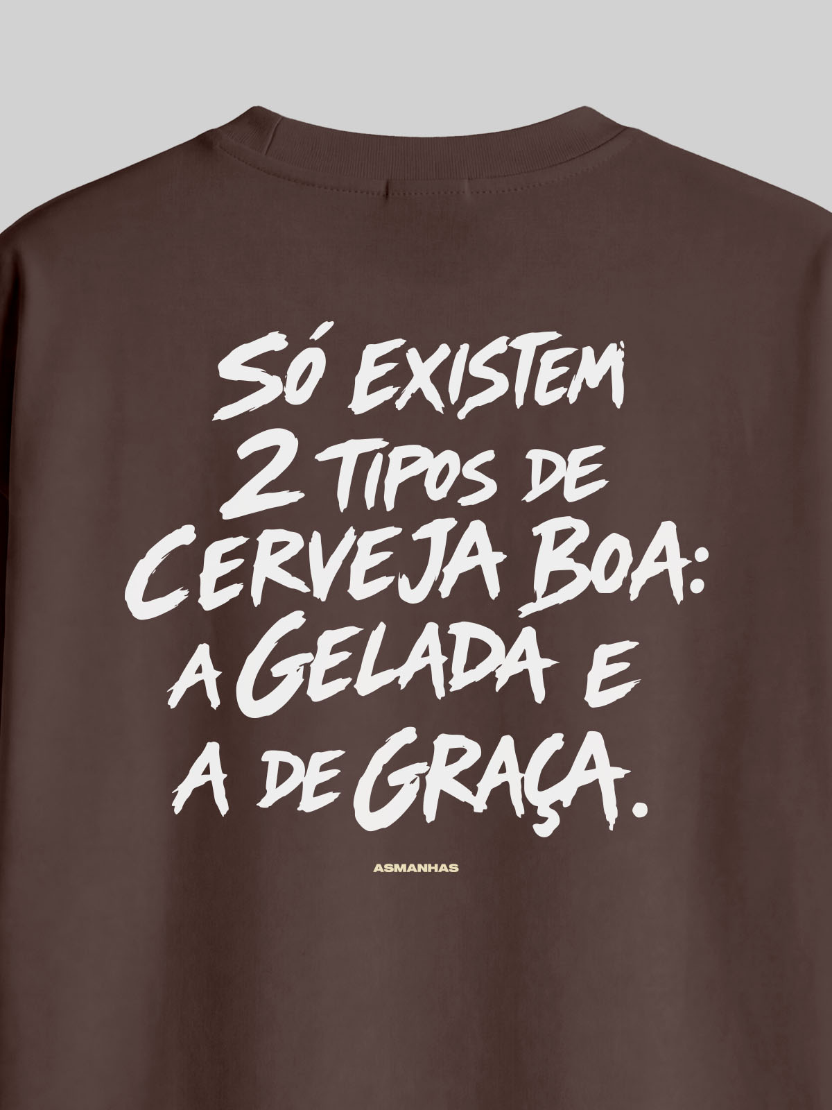 Camiseta Oversized 2 Tipos de Cerveja Asmanhas
