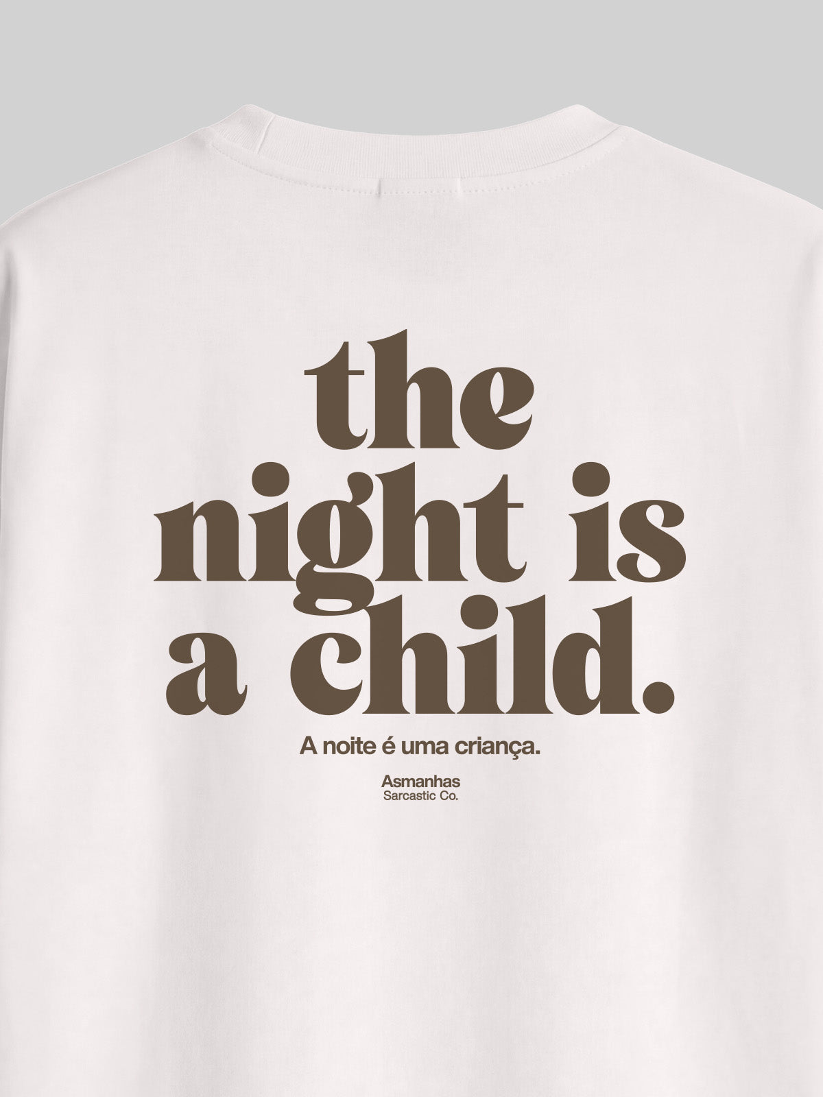 Camiseta Oversized The Night Is a Child Asmanhas