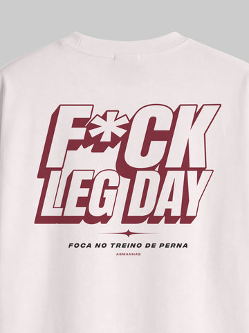 Camiseta Oversized F*ck Leg Day Asmanhas