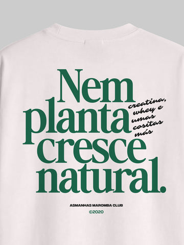 Camiseta Oversized Cresce Natural Asmanhas