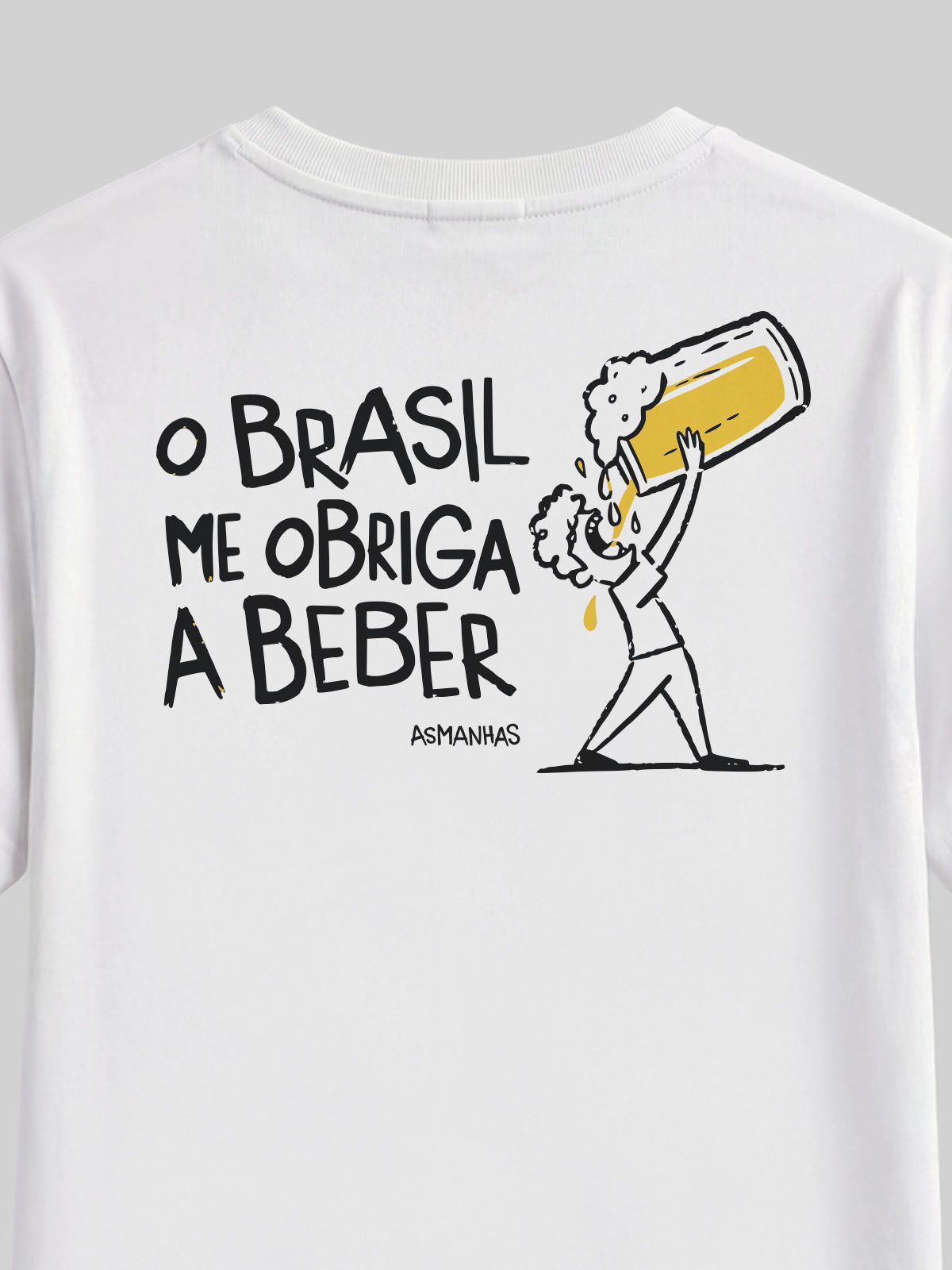 Camiseta Brasil Me Obriga a Beber Asmanhas