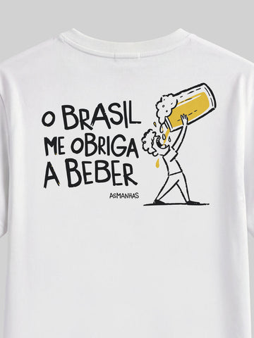 Camiseta Brasil Me Obriga a Beber Asmanhas