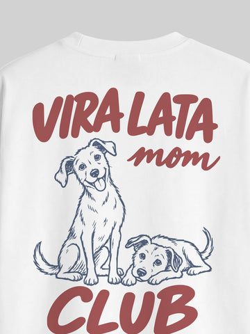 Camiseta Oversized Clube Mãe de Vira Lata Asmanhas