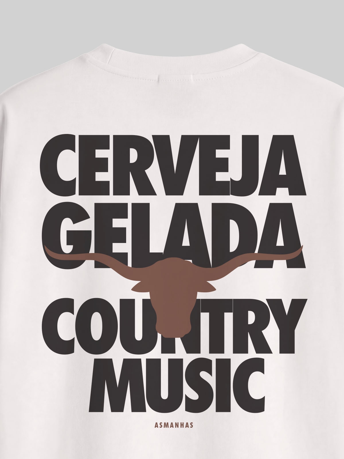 Camiseta Oversized Cerveja Gelada Country Music Country Music Asmanhas