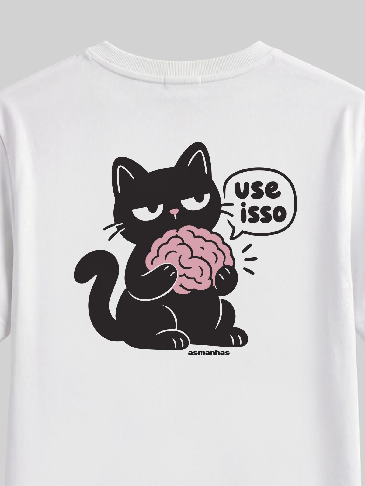 Camiseta Feminina Use O Cérebro Asmanhas