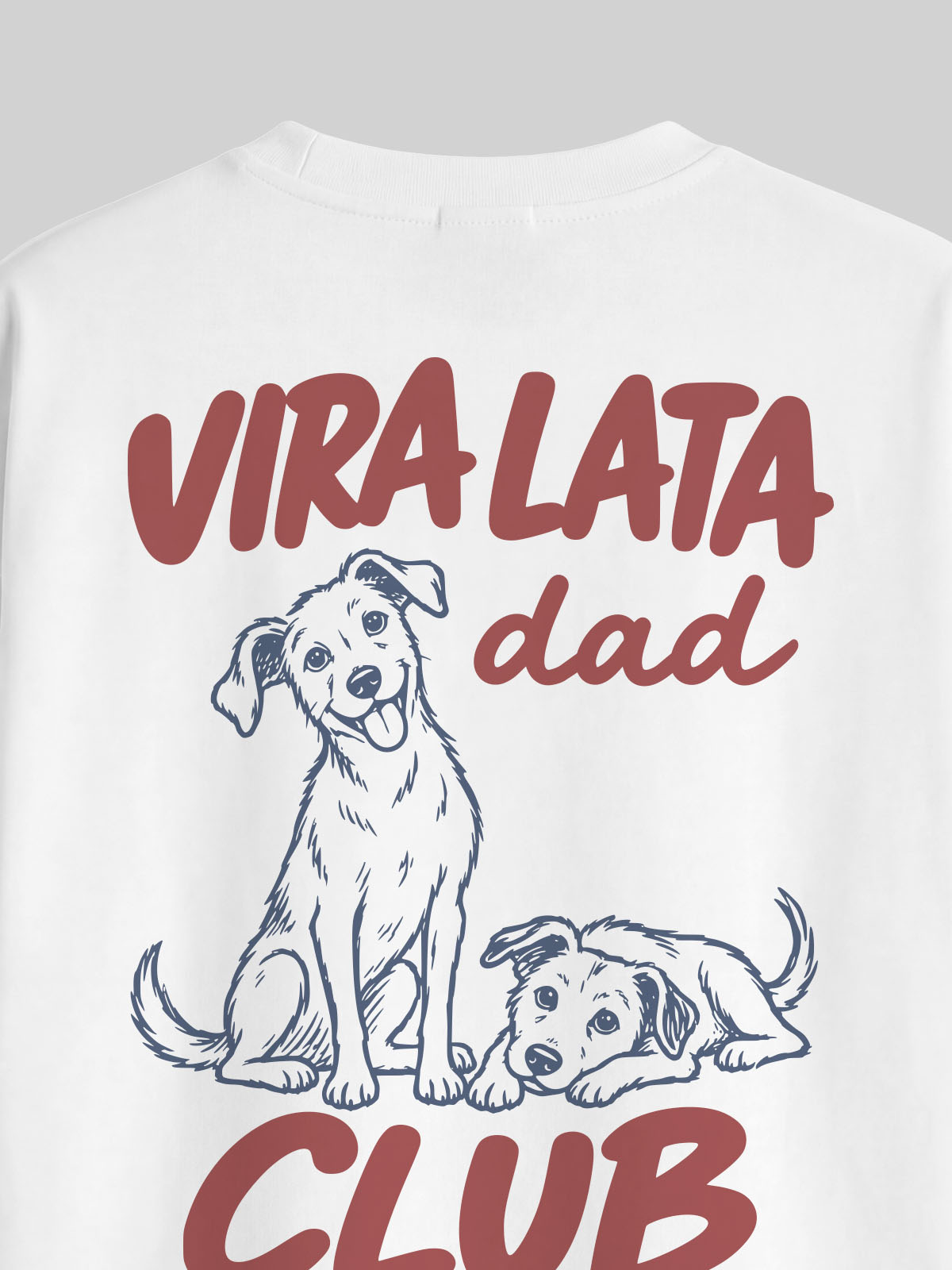 Camiseta Oversized Clube Pai de Vira Lata Asmanhas
