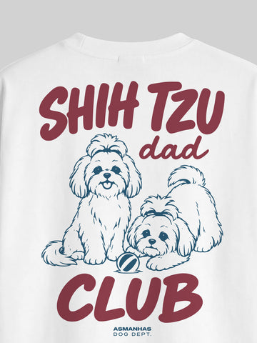 Camiseta Oversized Clube Pai de Shih Tzu Asmanhas