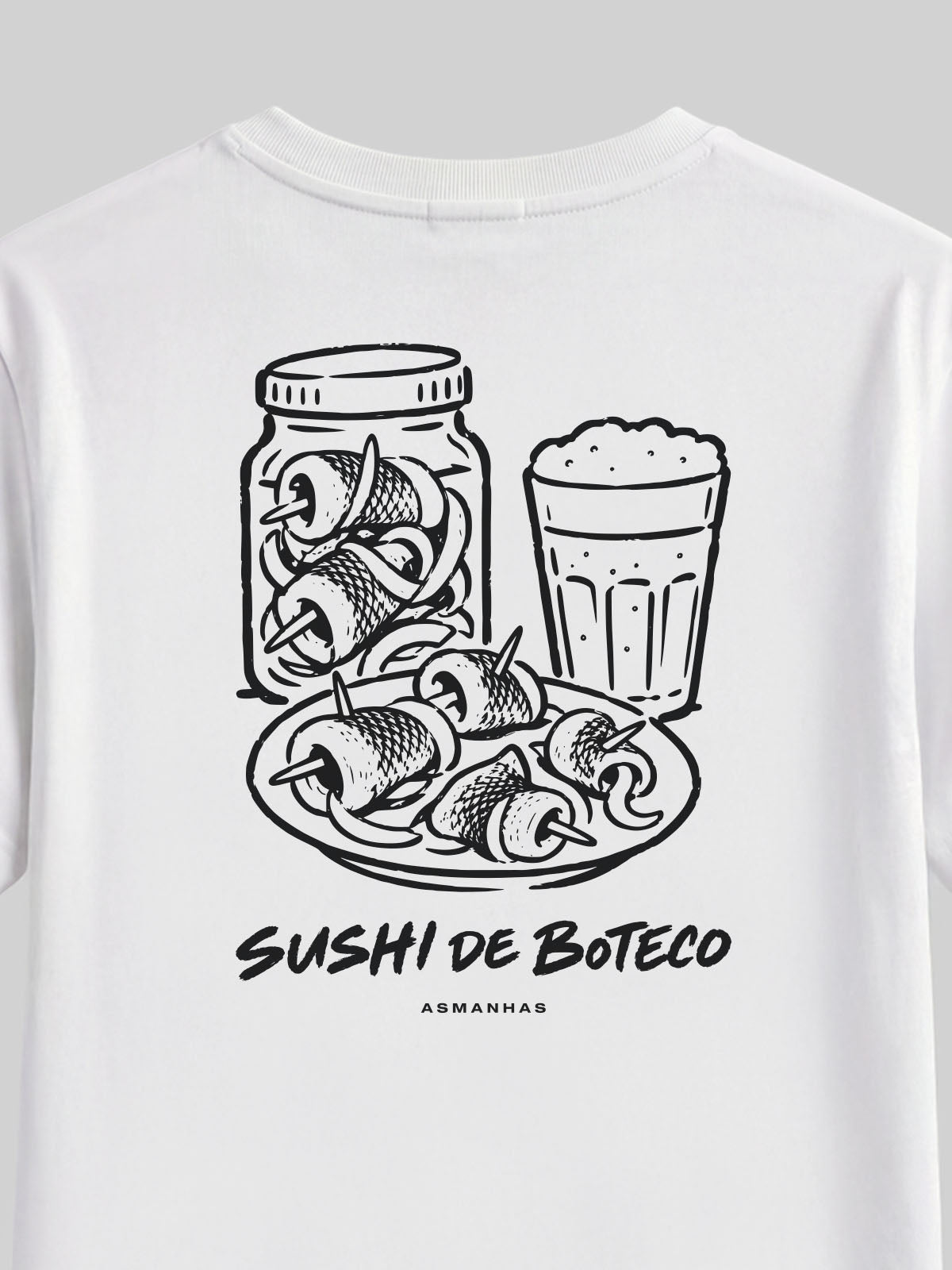 Camiseta Feminina Sushi de Bar Asmanhas