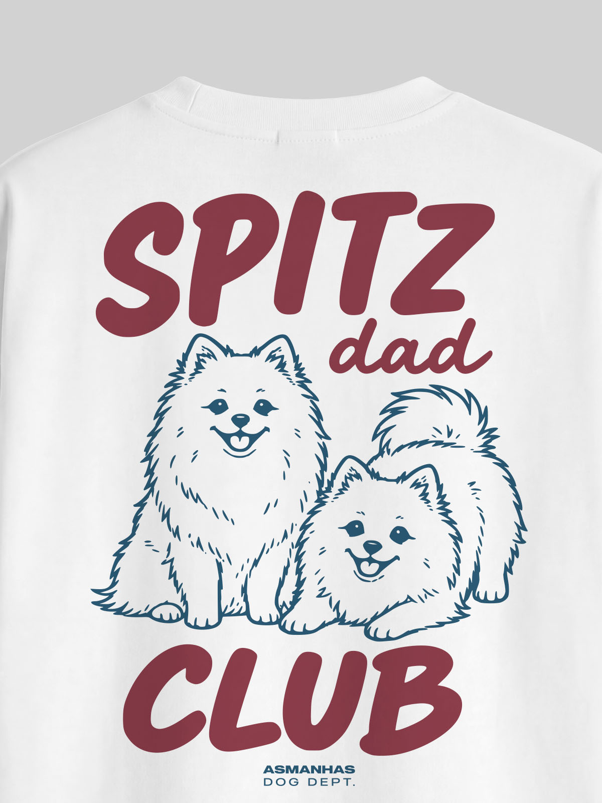 Camiseta Oversized Clube Pai de Spitz Asmanhas