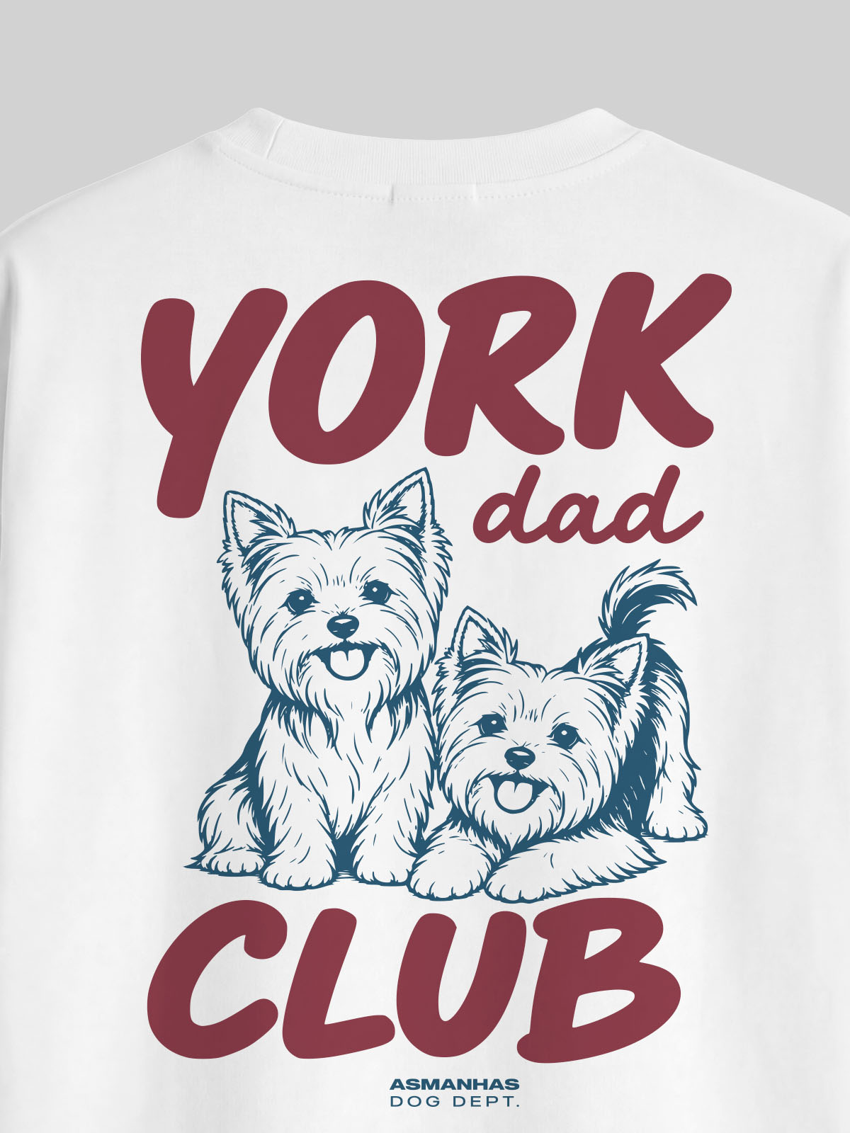 Camiseta Oversized Clube Pai de Yorkshire Asmanhas