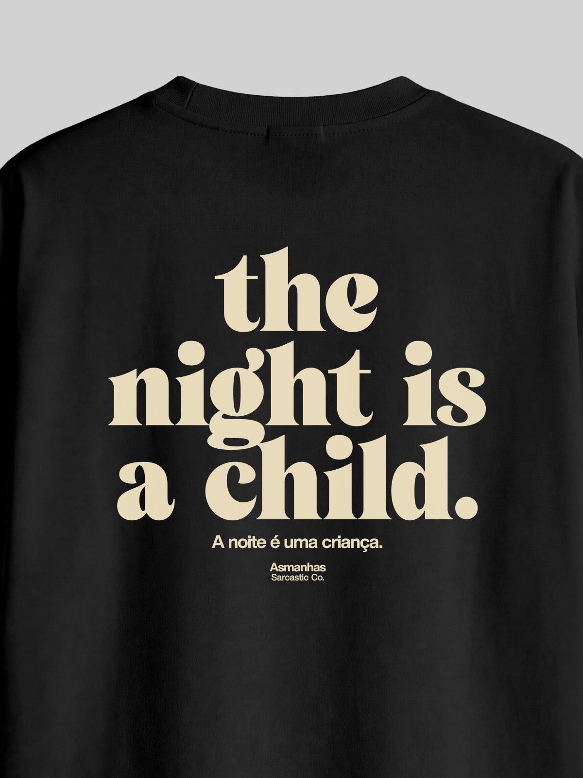 Camiseta Oversized The Night Is a Child Asmanhas