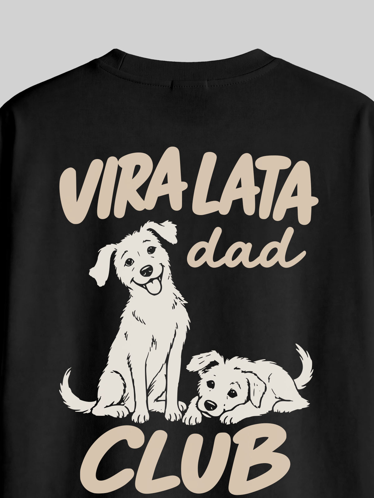 Camiseta Oversized Clube Pai de Vira Lata Asmanhas