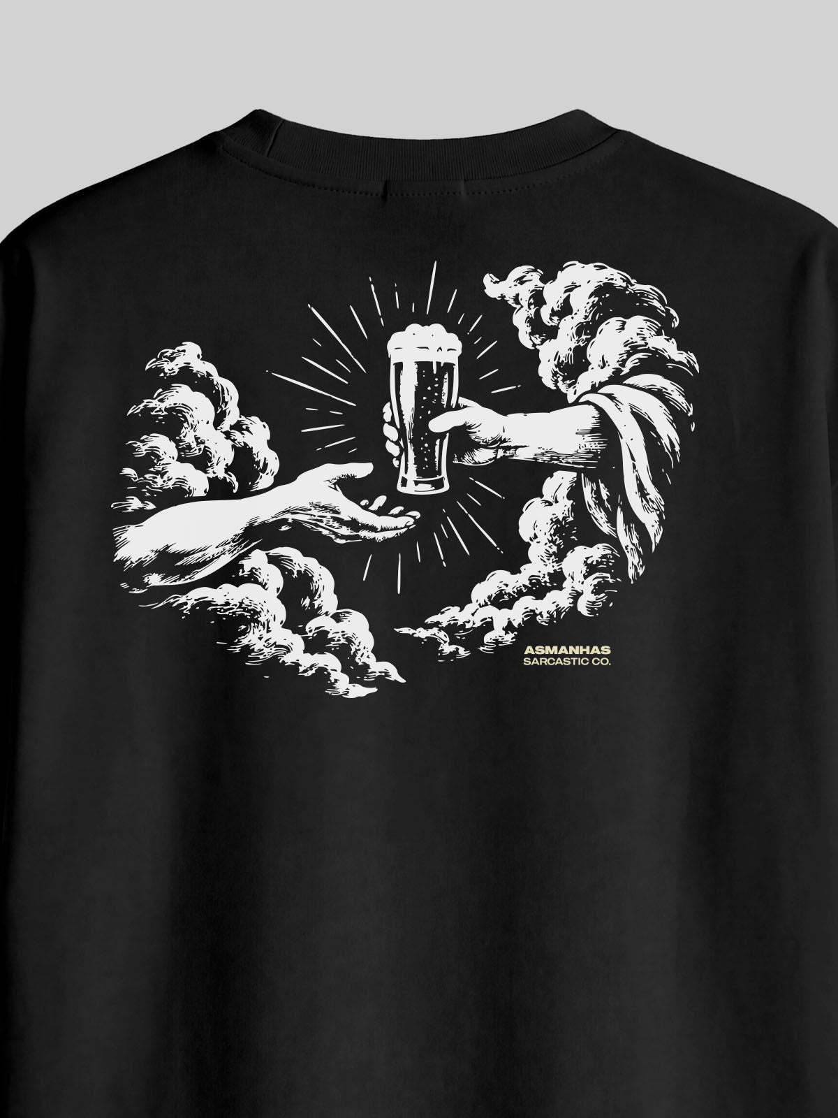 Camiseta Oversized Criação da Cerveja Asmanhas