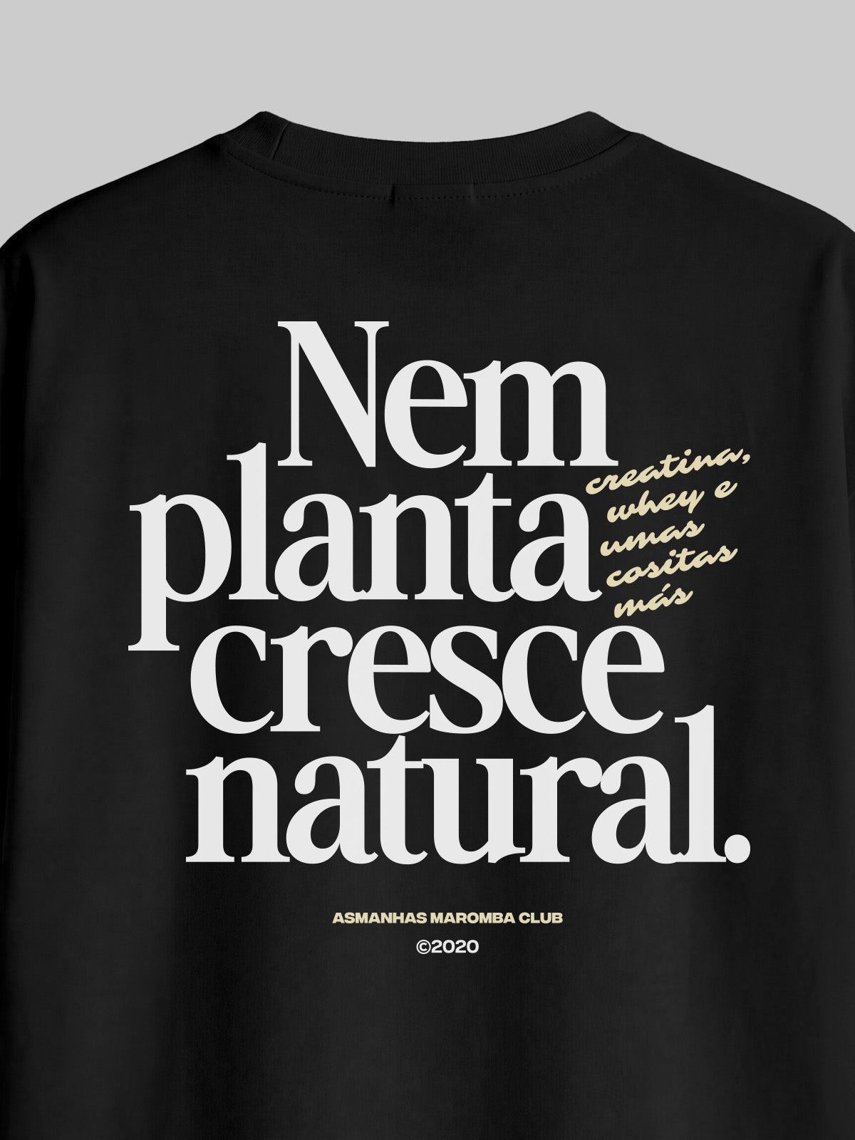 Camiseta Oversized Cresce Natural Asmanhas