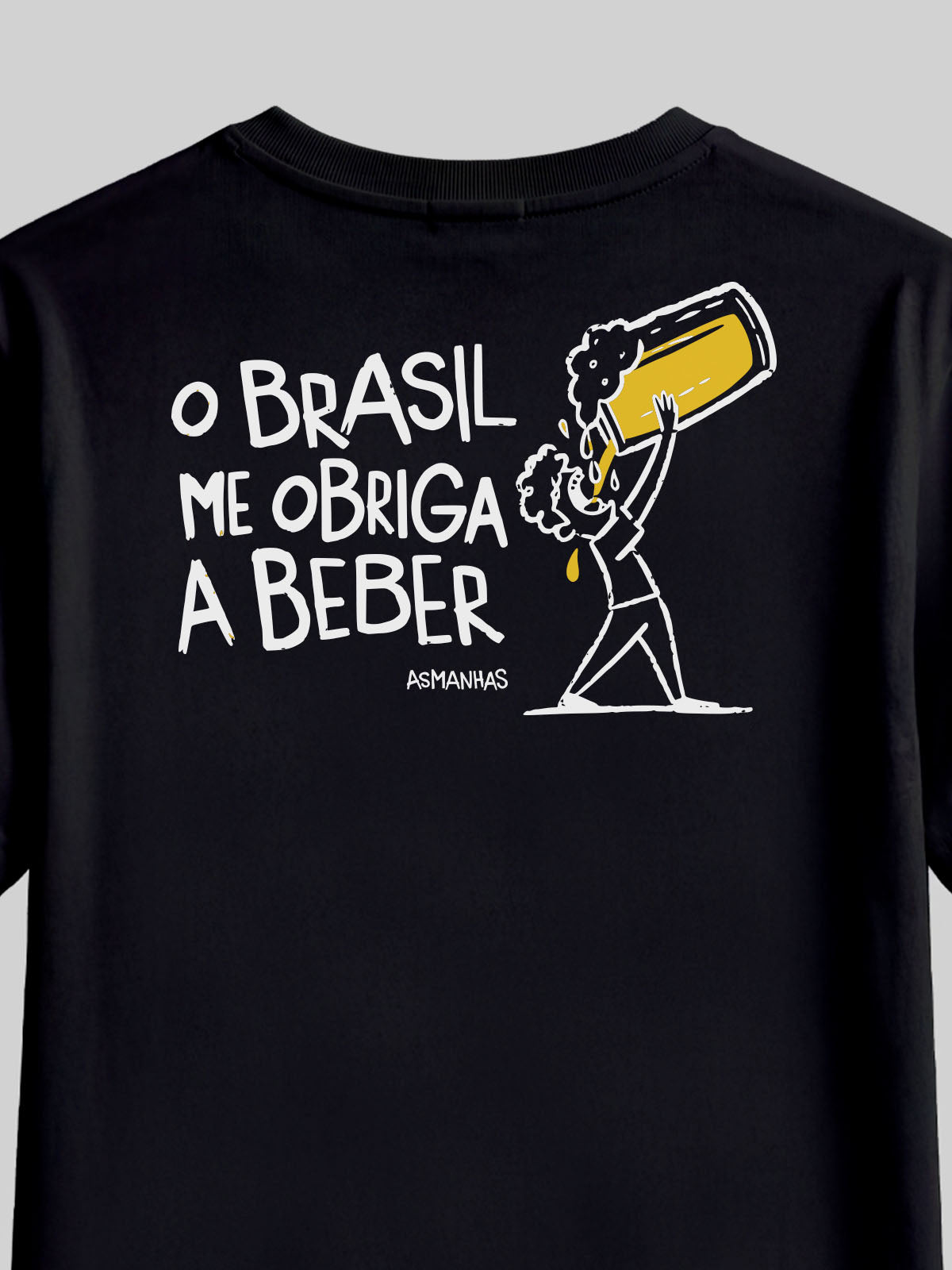 Camiseta Brasil Me Obriga a Beber Asmanhas
