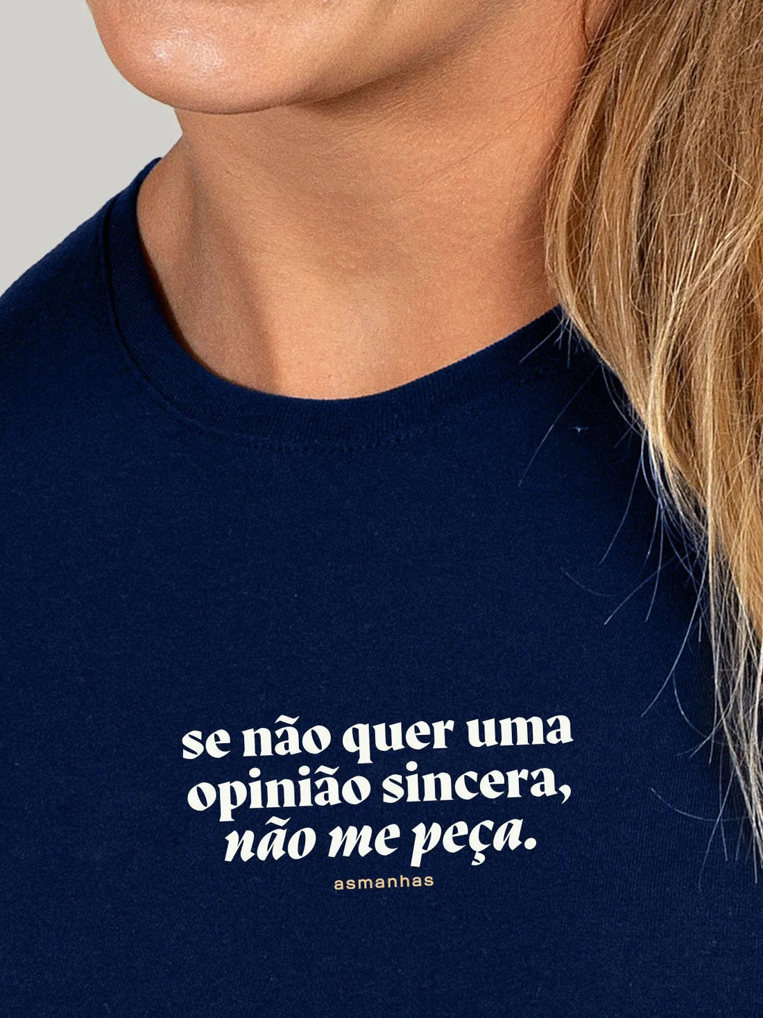 Camiseta Feminina Opinião Sincera Asmanhas Liquida