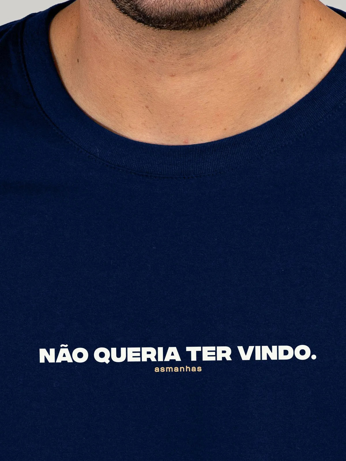 Camiseta Não Queria Ter Vindo Asmanhas Liquida