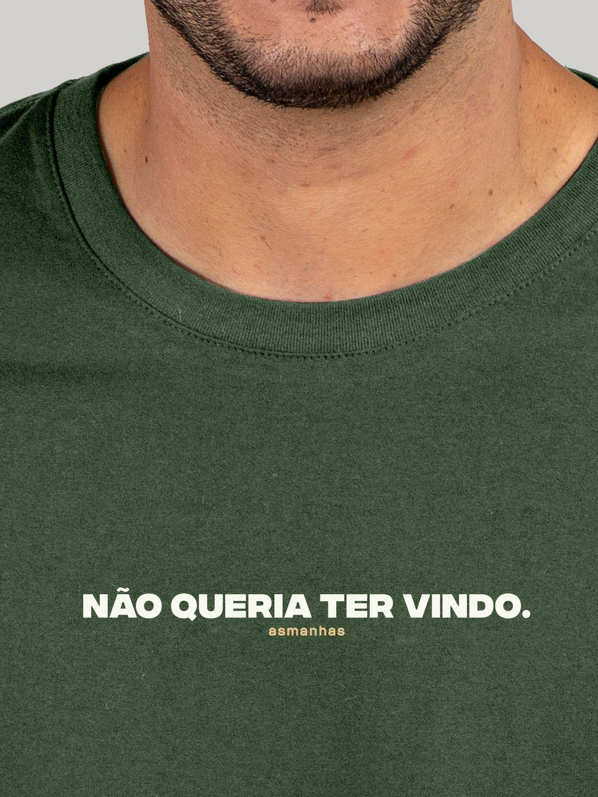 Camiseta Não Queria Ter Vindo Asmanhas Liquida