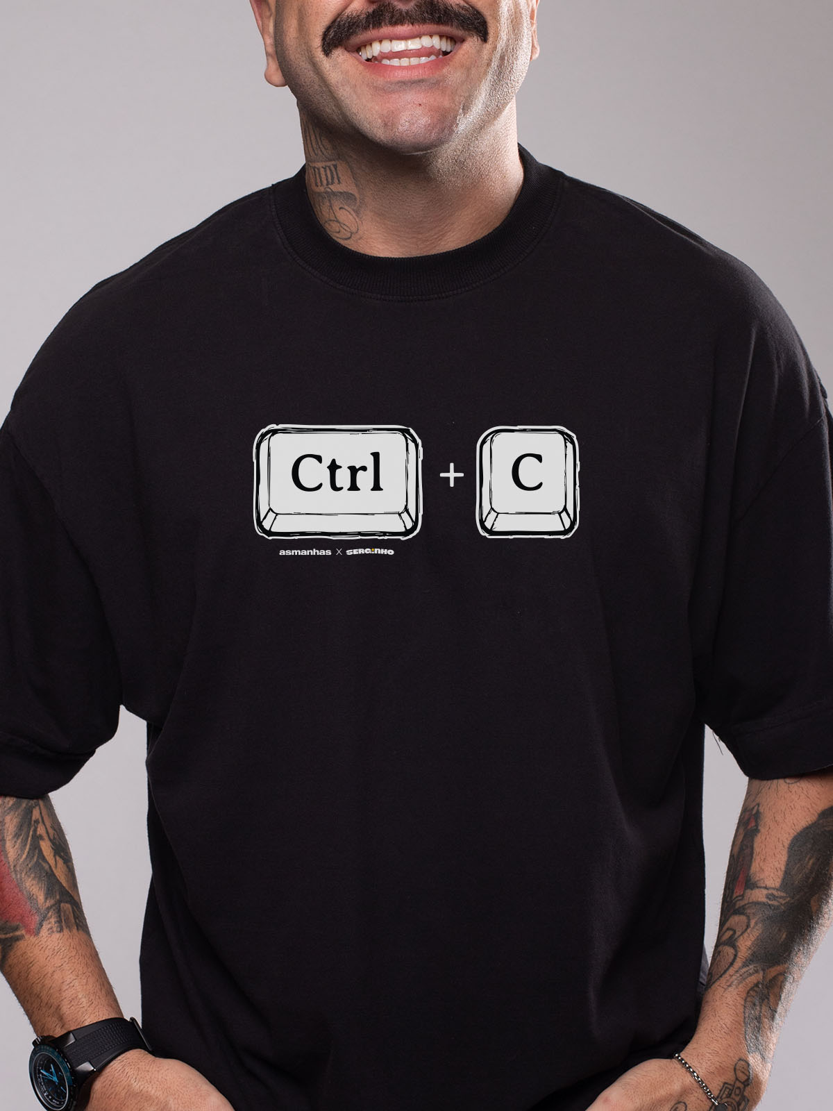Camiseta Oversized Ctrl + C Asmanhas