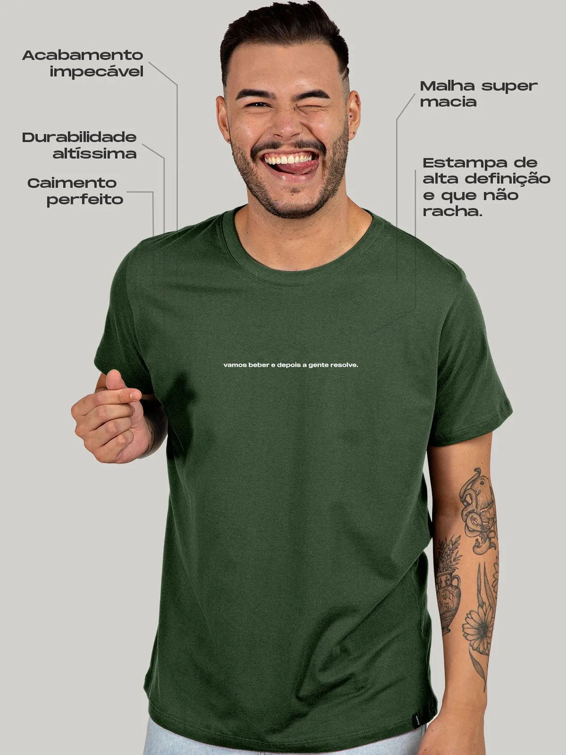 Camiseta Depois a Gente Resolve Asmanhas