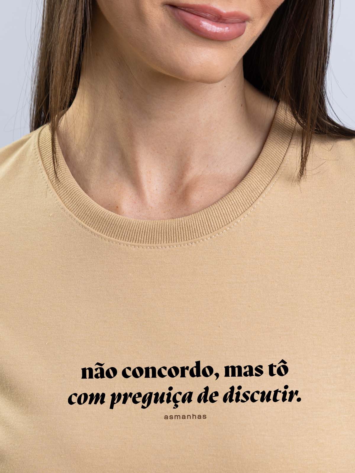 Camiseta Feminina Preguiça de Discutir Asmanhas Liquida