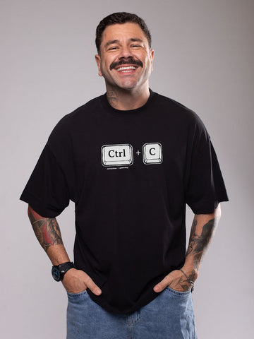 Camiseta Oversized Ctrl + C Asmanhas