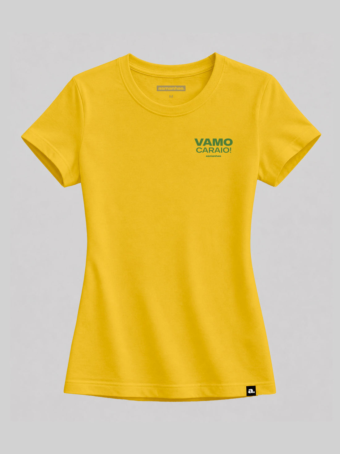 Camiseta Copa  Feminina Vamo Caraio Minimalista Asmanhas