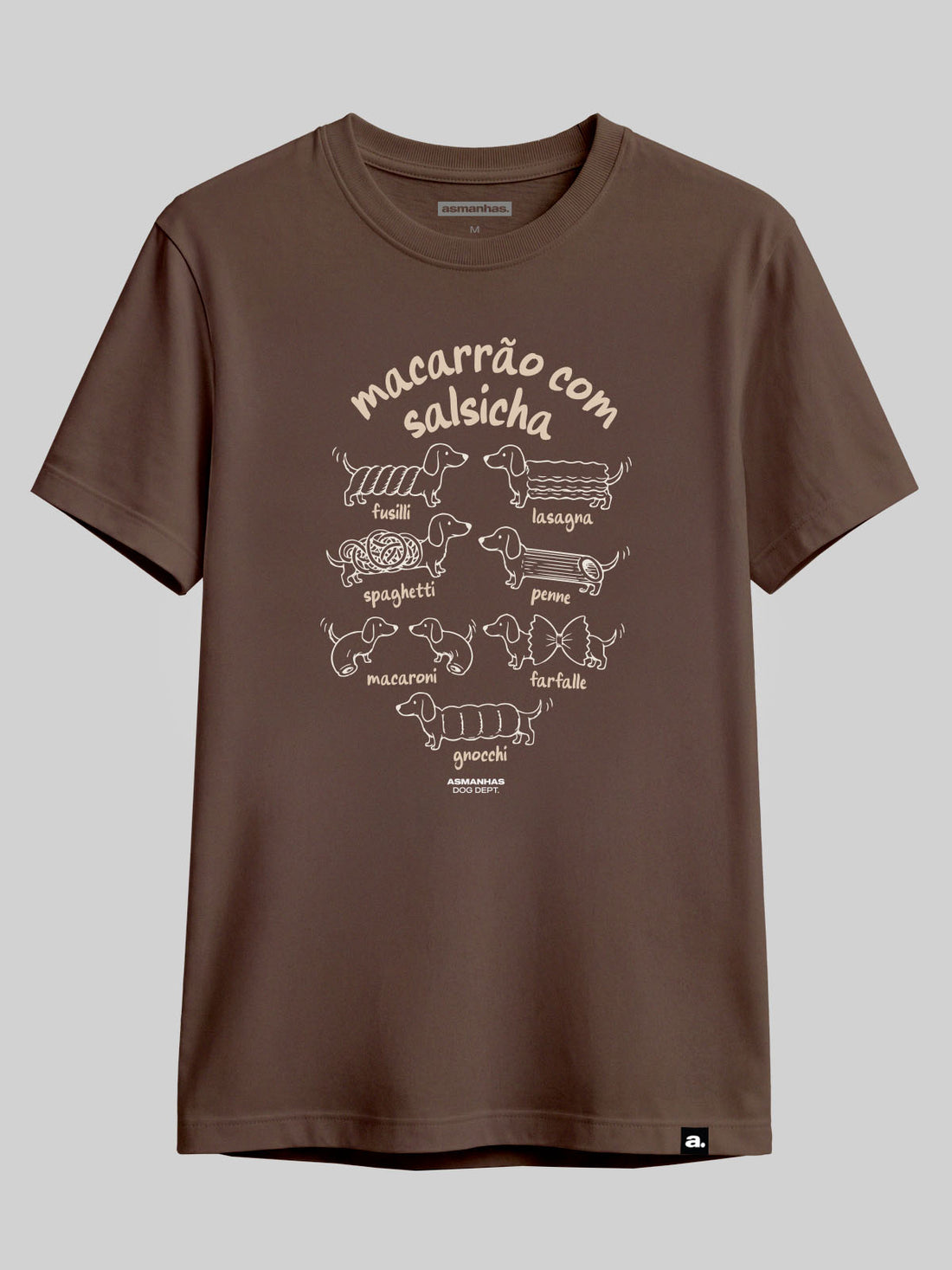 Camiseta Macarrão Com Salsicha Asmanhas