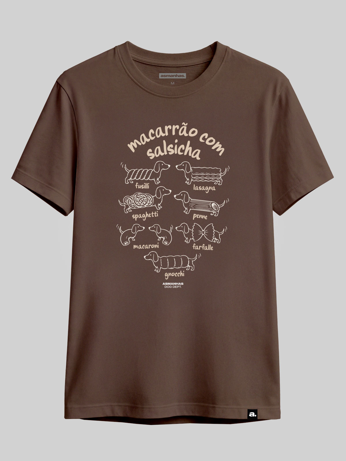 Camiseta Macarrão Com Salsicha Asmanhas