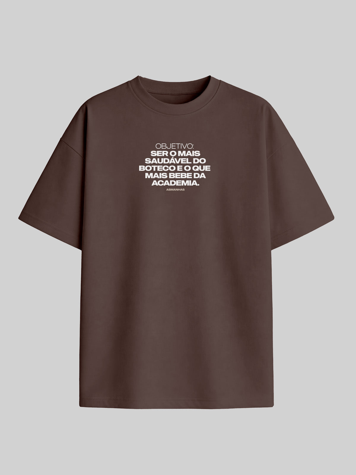 Camiseta Oversized Mais Saudável do Boteco Asmanhas
