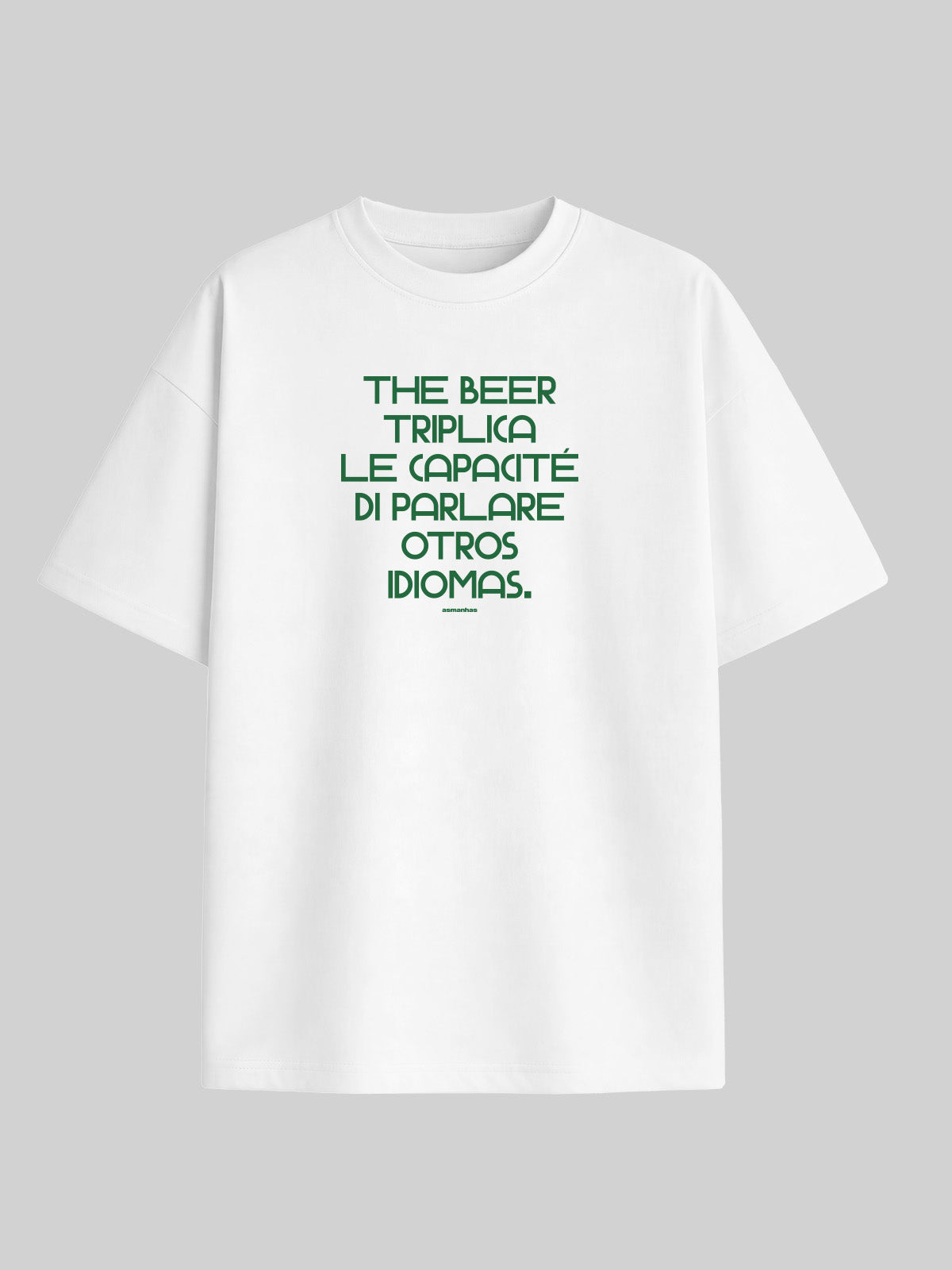 Camiseta Oversized The Beer Triplica Asmanhas