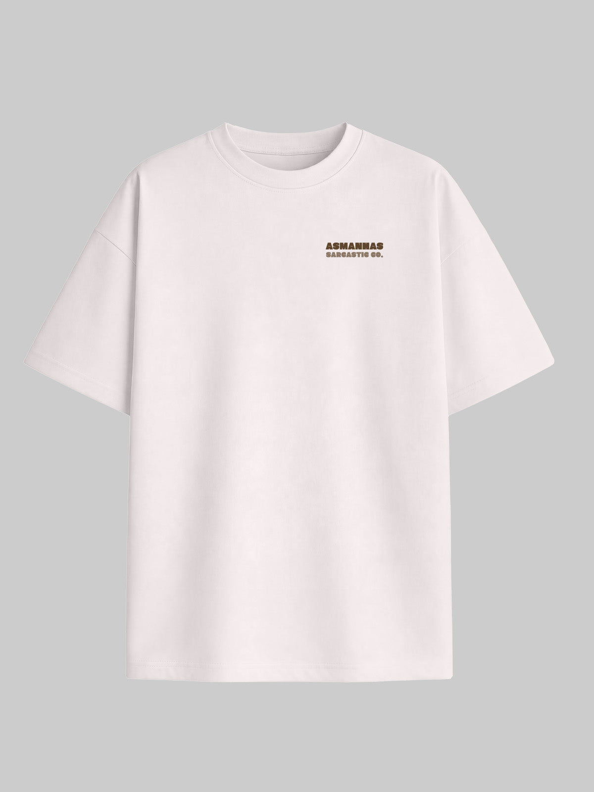 Camiseta Oversized Não Queria Ter Vindo Costas Asmanhas