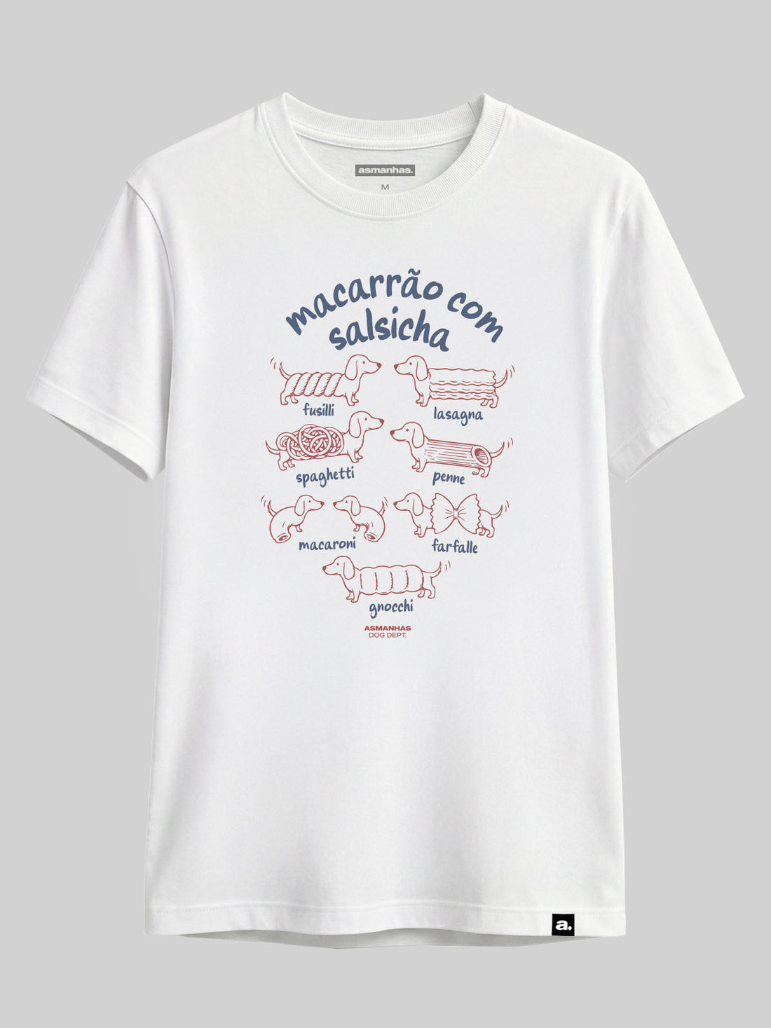 Camiseta Macarrão Com Salsicha Asmanhas