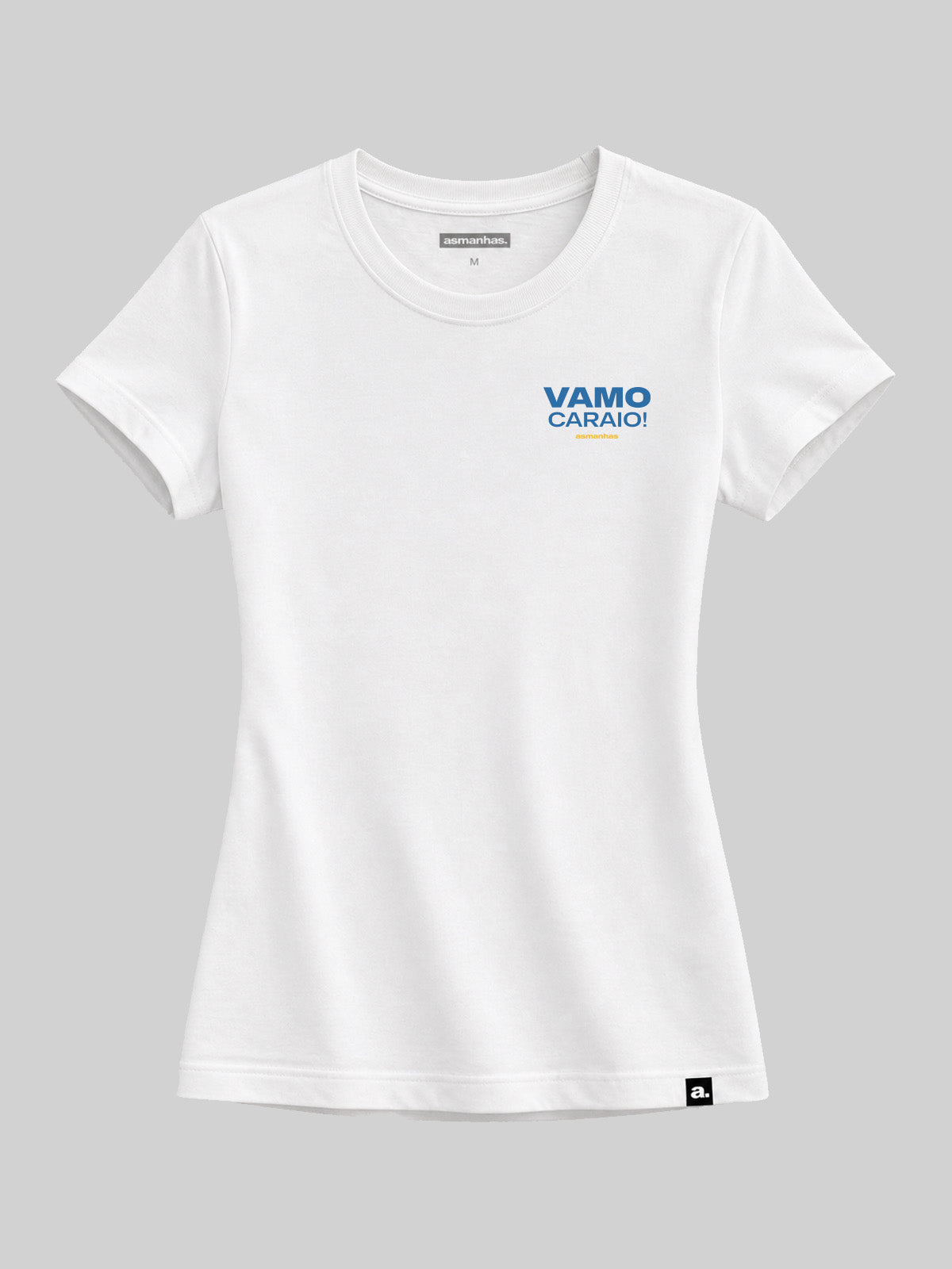 Camiseta Copa  Feminina Vamo Caraio Minimalista Asmanhas