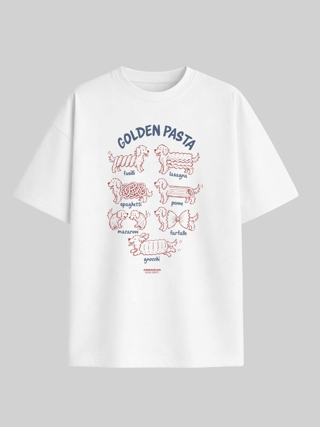 Camiseta Oversized Golden Pasta Asmanhas
