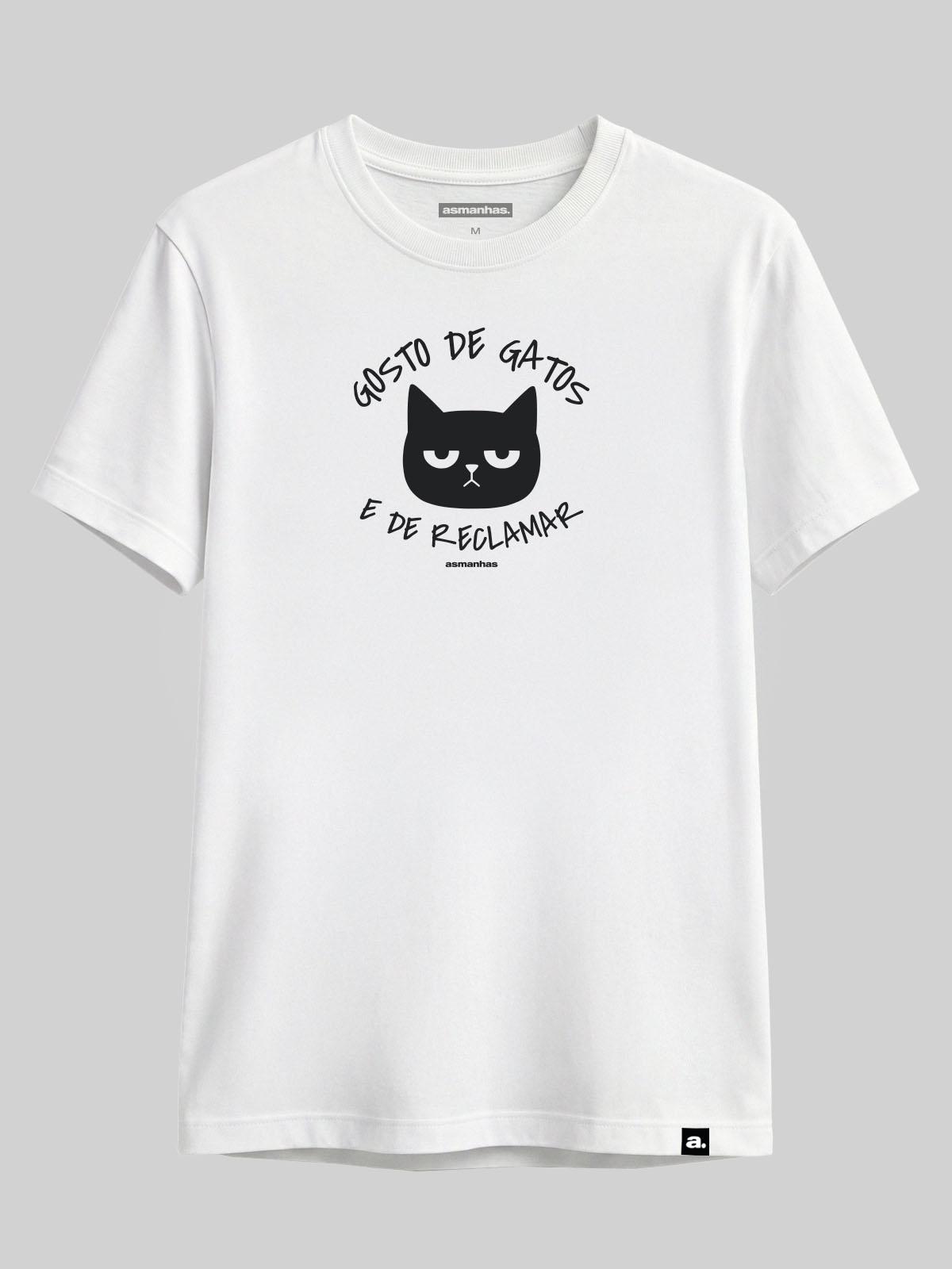 Camiseta Gosto de Gatos e de Reclamar Asmanhas