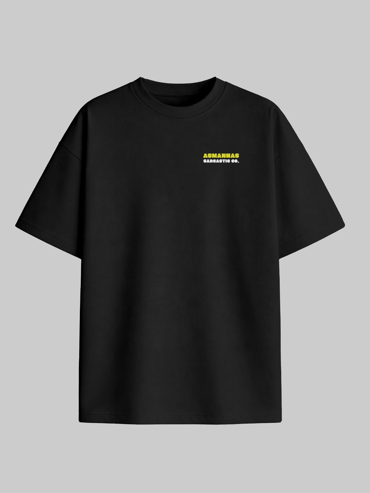 Camiseta Oversized Não Queria Ter Vindo Costas Asmanhas