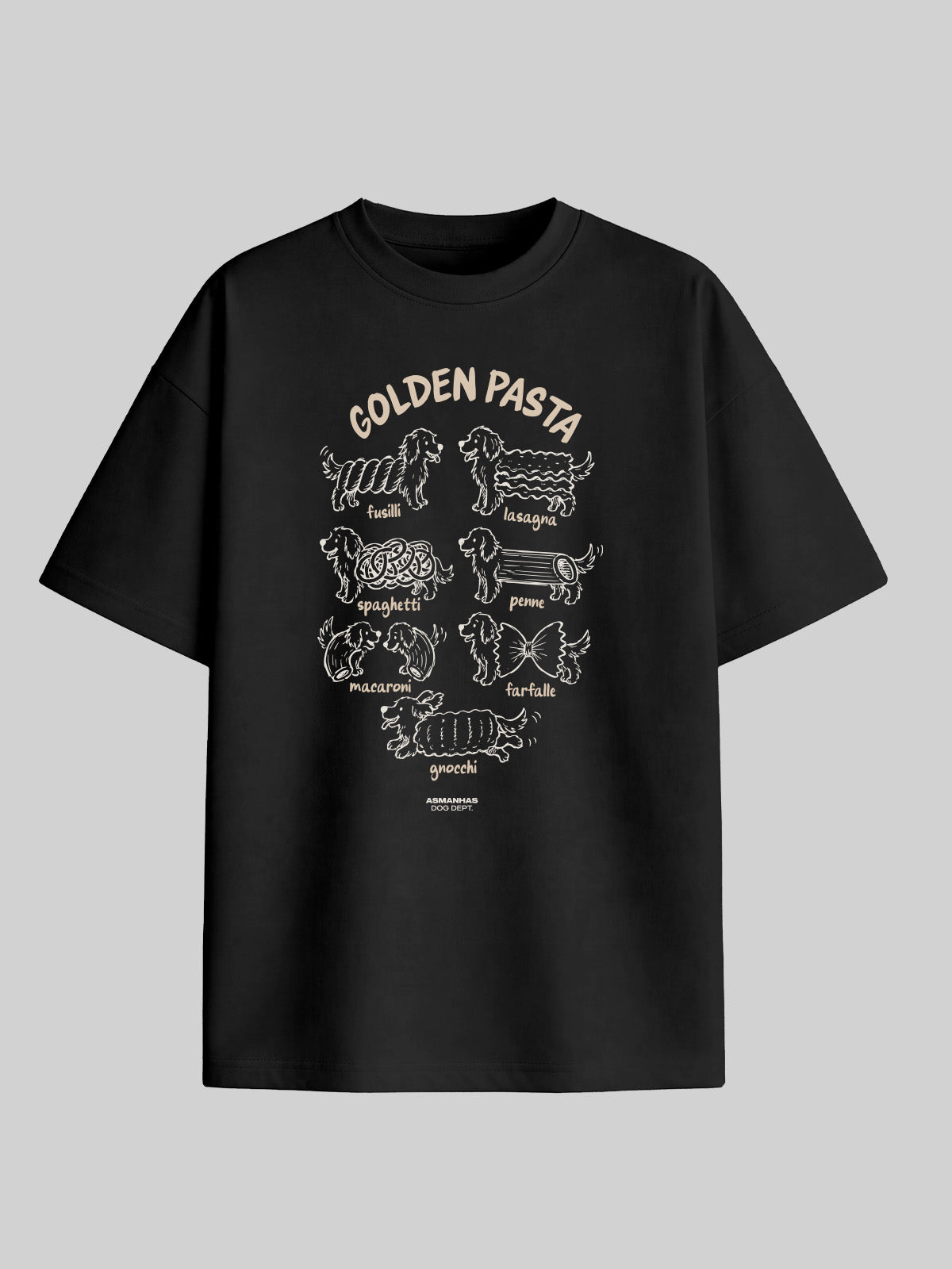 Camiseta Oversized Golden Pasta Asmanhas
