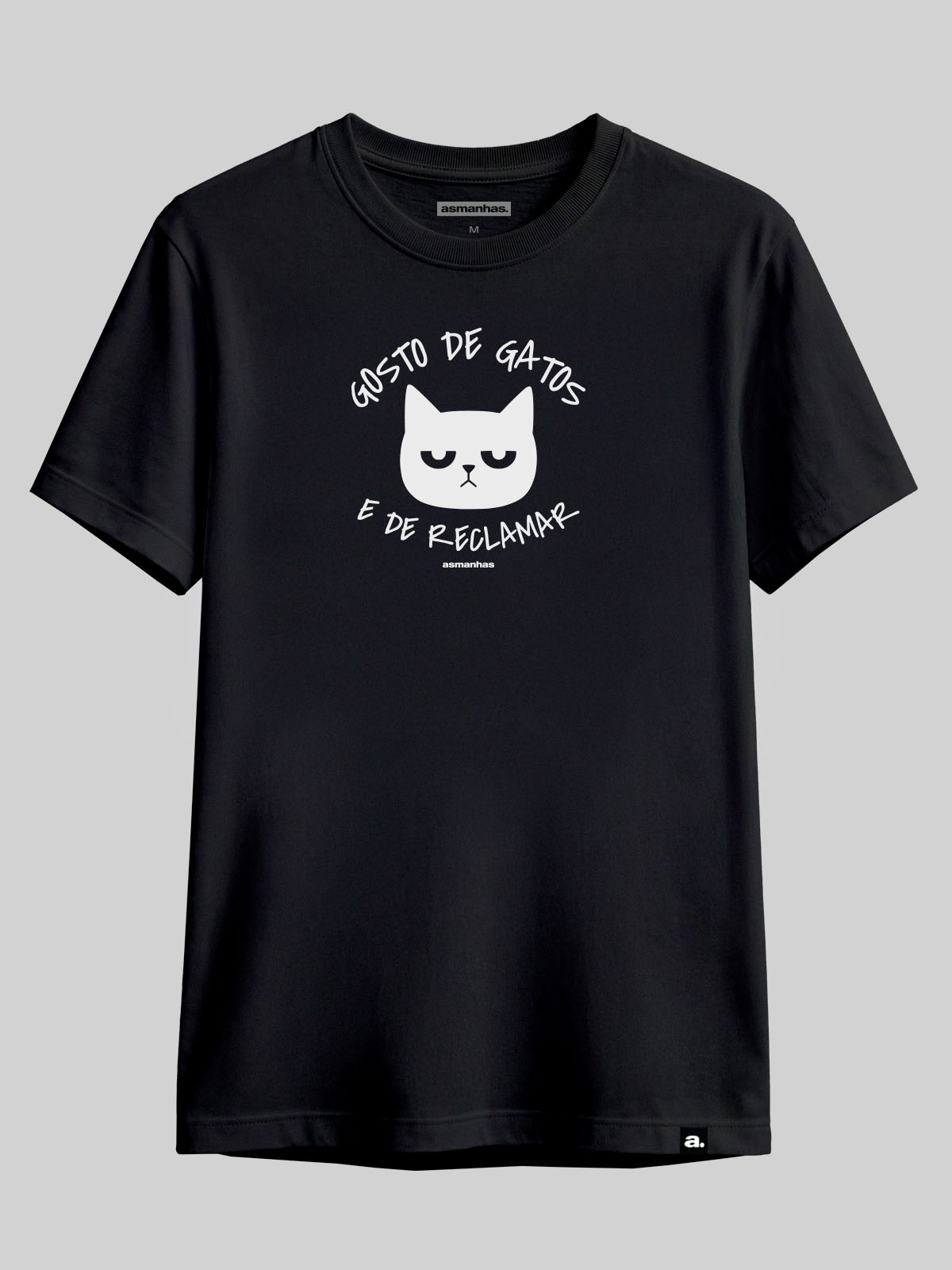 Camiseta Gosto de Gatos e de Reclamar Asmanhas