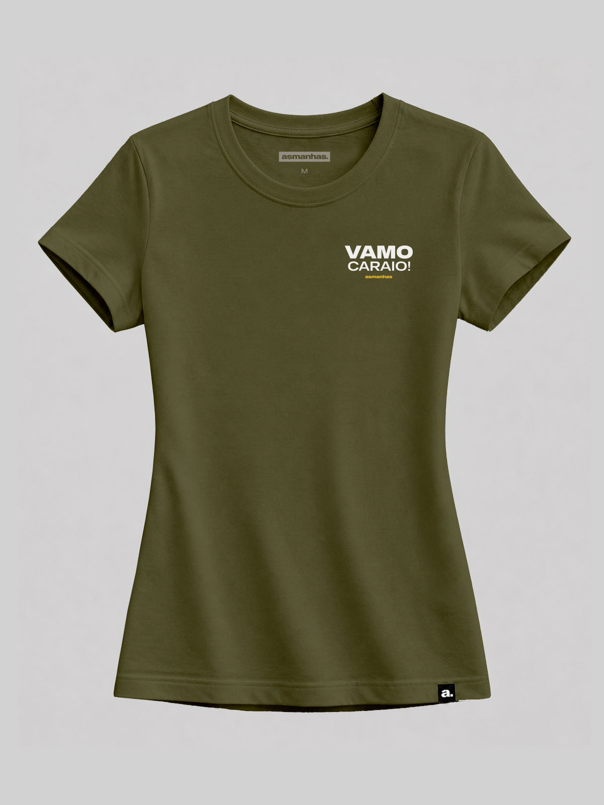 Camiseta Copa  Feminina Vamo Caraio Minimalista Asmanhas