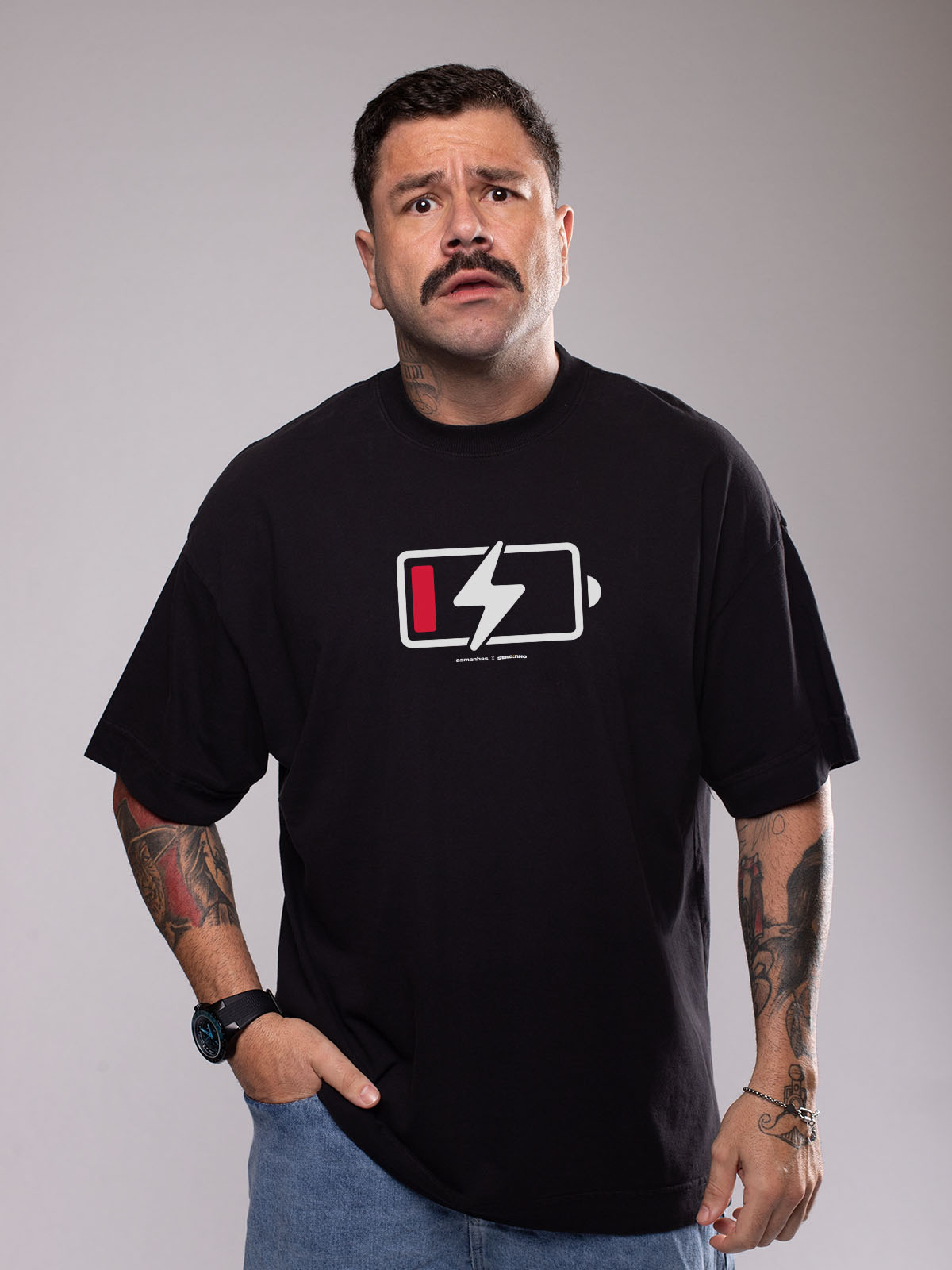 Camiseta Oversized Bateria Off Asmanhas