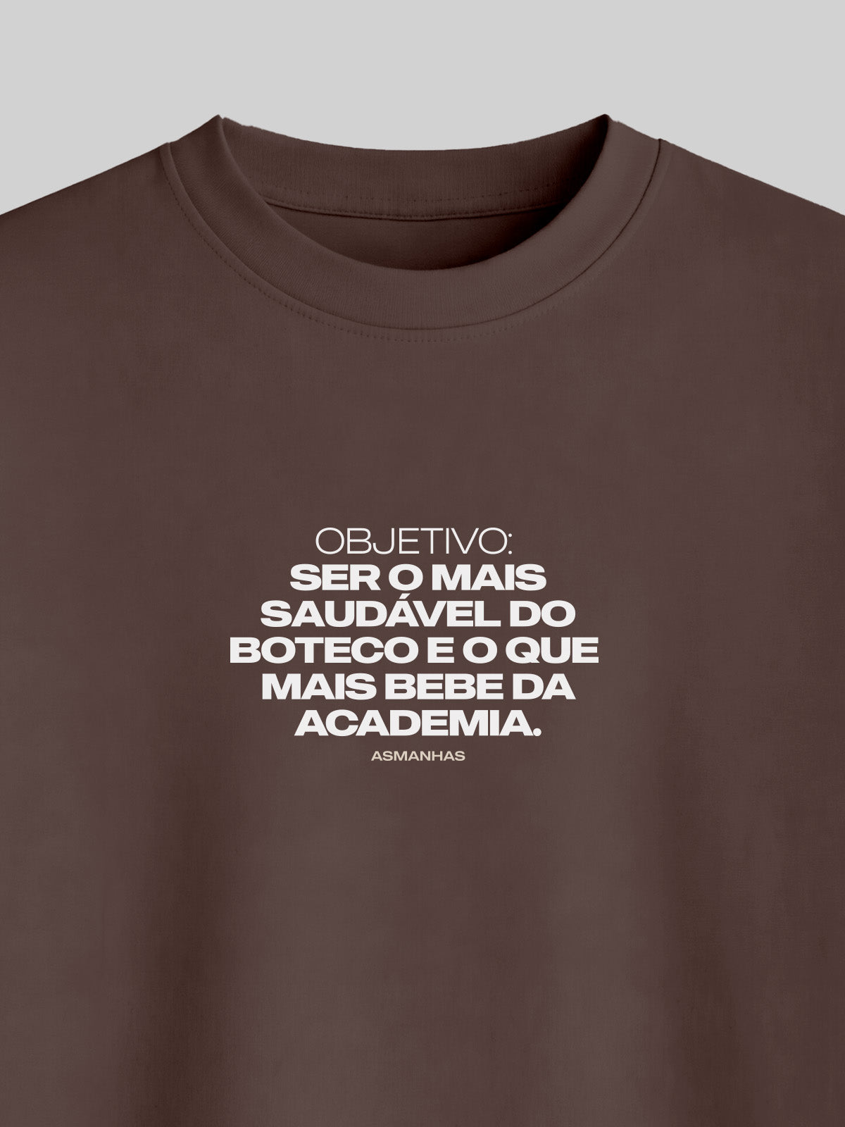 Camiseta Oversized Mais Saudável do Boteco Asmanhas